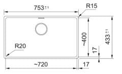FRANKE TEZGAHALTI GRANİT EVİYE - Maris MRG 110-72