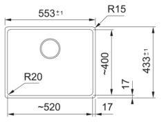 FRANKE TEZGAH ALTI GRANİT EVİYE Maris MRG 110-52