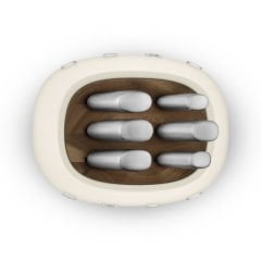 RETRO  STANDLI  BIÇAK  SETİ KREM