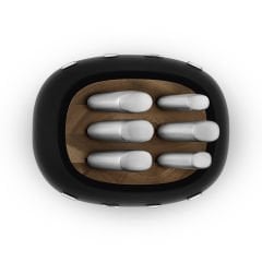 RETRO STANDLI BIÇAK SETİ SİYAH