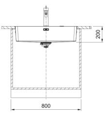 FRANKE - ÇELİK EVİYE MYTHOS - TEZGAH ÜSTÜ MYX 210-70