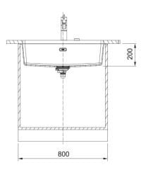FRANKE - GRANİT EVİYE MARİS - TEZGAH ALTI MRG 110-72 BİANCO
