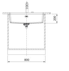 FRANKE - GRANİT EVİYE MARİS - TEZGAH ALTI MRG 110-72 AVENA