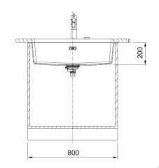 FRANKE - GRANİT EVİYE MARİS - TEZGAH ALTI MRG 110-72 OYSTER