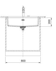 FRANKE - GRANİT EVİYE MARİS - TEZGAH ALTI MRG 110-72 STONE GREY
