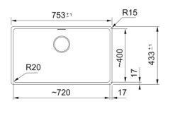 FRANKE - GRANİT EVİYE MARİS - TEZGAH ALTI MRG 110-72 SAHARA