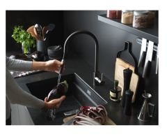 FRANKE -  GRANİT EVİYE KUBUS 2 - TEZGAH ALTI KNG 110-52 NERO