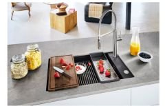 FRANKE - GRANİT EVİYE KUBUS 2 - TEZGAH ALTI KNG 110-62 NERO