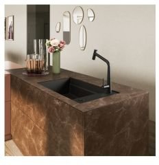 FRANKE - GRANİT EVİYE KUBUS 2 - TEZGAH ALTI KNG 110-62 NERO