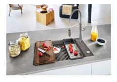 FRANKE - GRANİT EVİYE KUBUS 2 - TEZGAH ALTI KNG 110-62 STONE GREY