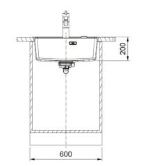 FRANKE - GRANİT EVİYE MARİS - TEZGAH ÜSTÜ MRG 610-52 MATT BLACK