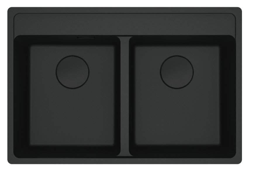 FRANKE - GRANİT EVİYE MARİS - TEZGAH ÜSTÜ MRG 620-35-35 MATT BLACK