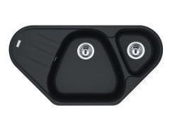 FRANKE - GRANİT EVİYE ANTEA KÖŞE - TEZGAH ÜSTÜ AZG 661-E NERO