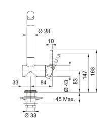 FRANKE - ACTİVE PLUS DOCCİA KROM BATARYA