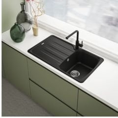 FRANKE -  LİNA L MATT BLACK DOCCİA BATARYA