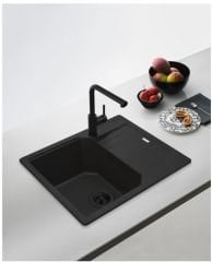 FRANKE -  LİNA L MATT BLACK DOCCİA BATARYA