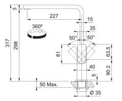 FRANKE - MYTHOS STEEL BLACK BATARYA