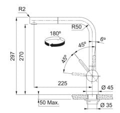 FRANKE - ATLAS NEO DOCCİA BATARYA  - GOLD