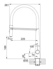 FRANKE - ICON SEMİ PRO BATARYA - MATT BLACK