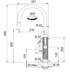 FRANKE - MYTHOS MASTERPİECE BATARYA - COPPER