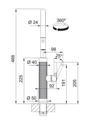 FRANKE - MYTHOS MASTERPİECE BATARYA - GOLD