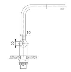 FRANKE - ATLAS NEO SENSOR DOCCİA BATARYA - INOX