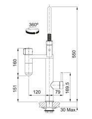 FRANKE - FİLTRELİ ARMATÜR BATARYA - KROM/ MAT SİYAH