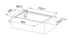 FRANKE SMART 2GETHER  DAVLUMBAZ ENTEGRELİ OCAK - FSM 709 HI BLACK GLASS