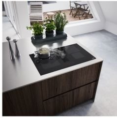 FRANKE MARİS 2GETHER DAVLUMBAZ ENTEGRELİ OCAK - FMA 8381 R HI BLACK GLASS