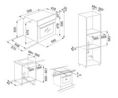 FRANKE SMART FSM 82 H XS BLACK GLASS/ INOX