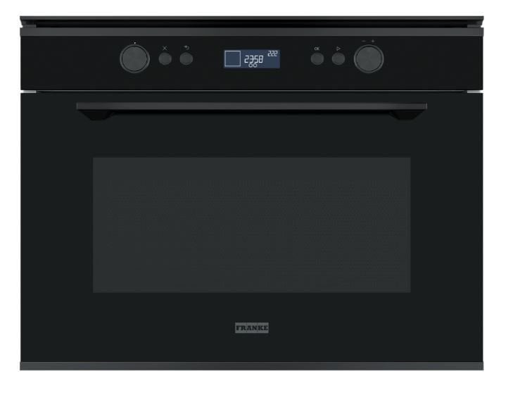 FRANKE MYTHOS FMY 45 MW BK BLACK + BLACK FRAME 45 CM KOMBİ MİKRODALGA FIRIN