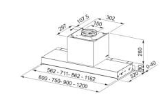 FRANKE DRİP FREE FMY DRIP-FREE 60 KL STAİNLESS STEEL/ BLACK GLASS DAVLUMBAZ