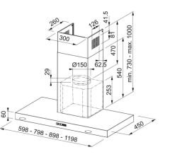 FRANKE DUVAR TİPİ DAVLUMBAZ - TALE 915 W MB MATT BLACK
