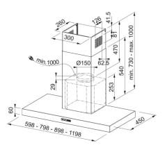 FRANKE DUVAR TİPİ DAVLUMBAZ - TALE 915 W MB MATT BLACK