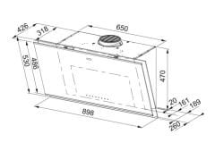 FRANKE MYTHOS PRO K-LINK FMY PRO 907 FM BK/BK MATT KL BLACK GLASS+ BLACK DAVLUMBAZ
