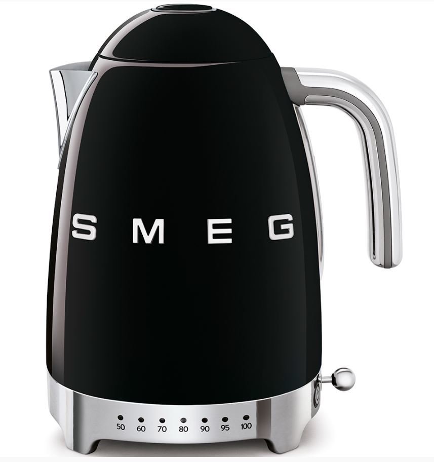 Smeg Kettle - Su Isıtıcı ISI AYARLI RENK : SİYAH