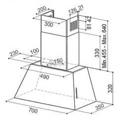FRANKE FABER CHLOE EV8+ OC A70 DUVAR TİPİ DAVLUMBAZ