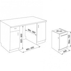 FRANKE Bulaşık Makinesi FDW 4510 E8P E . TAM ANKASTRE BULAŞIK MAKİNESİ