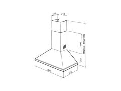 KSED95A - 90 cm - OPERA - DUVAR - ANTRASİT