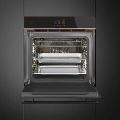 SO6604S4PNR - KOMBİ BUHARLI - SİYAH CAM - BAKIR ESTETİK