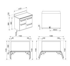 SMEG - TR4110IGR2 - VICTORIA - BARUT GRİSİ - İNDÜKSİYONLU