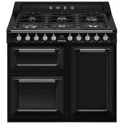 SMEG TR103BL - VICTORIA - SİYAH - 100 CM KUZİNE