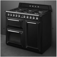 SMEG TR103BL - VICTORIA - SİYAH - 100 CM KUZİNE