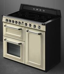 SMEG  VICTORIA - TR103IP2 KREM - İNDÜKSİYONLU - 100 CM KUZİNE