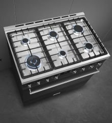 SMEG - C9GMMB2 - KLASİK SERİ - MAT SİYAH - 90 CM KUZİNE