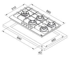 FRANKE MARİS FHMA 905 4G DCL XS C İNOX OCAK