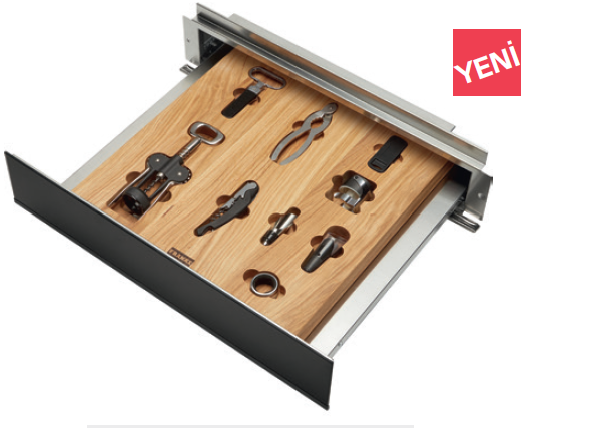 FRANKE - ŞARAPLIK AKSESUAR ÇEKMECESİ FMY 14 WCRD BK Black+Black Frame