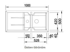 NUEVO - Sonas 6 S - Seramik Eviye