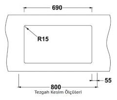 NUEVO - Sonic 700 U - Seramik Eviye